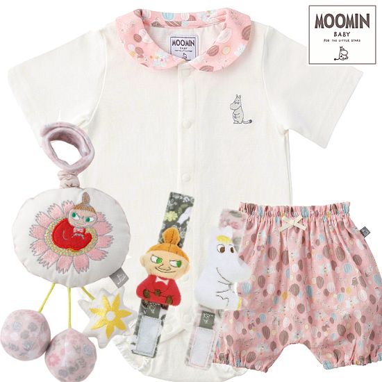 Moomin Baby ムーミン ベビー服とおもちゃ4点出産祝いセット 出産祝い通販ハッピープラスで贈るかわいいベビーギフト